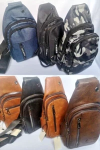 Mens Chest Bag Pack Outdoor Travel Sport Shoulder Sling Backpack Cross Body Bags - Picture 1 of 31