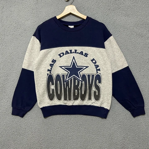 Vintage 90s Dallas Cowboys True-Fan Crewneck Sweatshirt Adult S NFL 1994 Cover