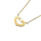 Cartier C Heart Necklace K18 Yellow Gold Jewelry Used