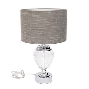Lampada Da Tavolo In Vetro Lampada Da Comodino Lampada Da Soggiorno E27 60 Watt - Foto 1 di 8