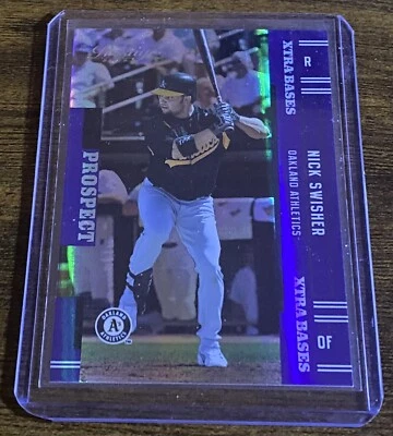 Nick Swisher 2005 Playoff Prestige Prospects bases Xtra púrpura/100 #154 RL01 Foto 1 de 2