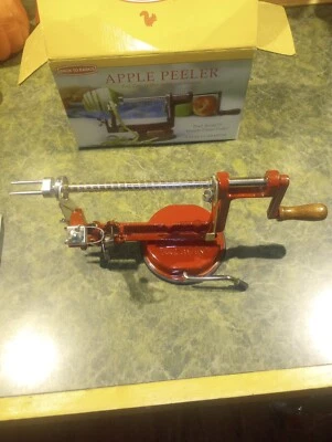 Back to Basics Apple Peeler Potato Stainless Peel Core Slice Crank Used In Box - Image 1 of 4