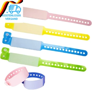 Swirlcolor Id Armband Kinder, 100 Pack Einweg Event Armbänder PVC SOS Notfall Ar - Bild 1 von 12