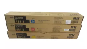 Lot of 3 Oce CM2510 Toner cartridge 481-1/481-2/481-3 - Free shipping - Picture 1 of 2