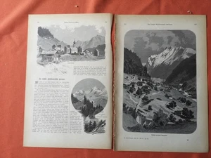 RK ÜLUM 1889 4/ 354 Schweiz Davos Mezzaselva Landquart - Picture 1 of 5