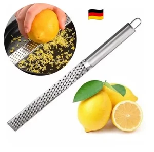 Küche Zester Hobel Reibe Edelstahl Parmesan Käsereibe Zitronen Schokolade Muskat - Bild 1 von 6