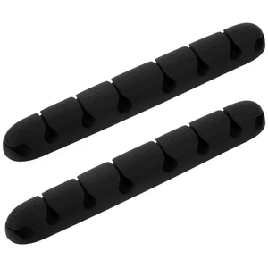 2 Pcs Desktop-Kabel-Organizer Büro Kabelwickler Für Geräte Schnur Halter - Afbeelding 1 van 12