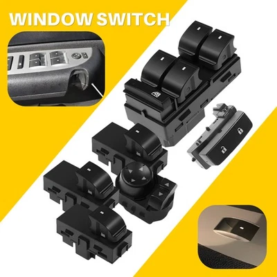 7pcs Window Switch + Door Lock + Mirror Control For 2007-2013 GMC Sierra 2500 HD - Imagem 1 de 4