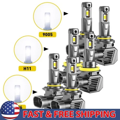 AUXITO 9005 9006 LED Bulbs Headlight Conversion High Low Beam Super White 2/4X - Image 1 of 4