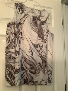 Athleta sportliches Tank Top Gr. M Damen blau grau Mable Print ärmellos Stretch - Bild 1 von 4