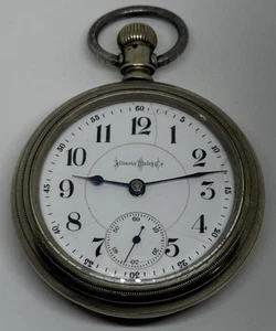 Illinois Pocket Watch / Bunn 17 Jewels 1898 18s Runs but needs a Service - Picture 1 of 22