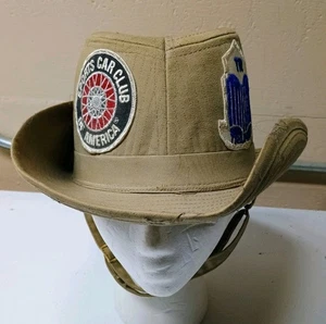 De Colección Ropa Amalgamada Textil Trabajadores Safari Sombrero EE. UU. con Parches de Coche Deportivo  - Imagen 1 de 8