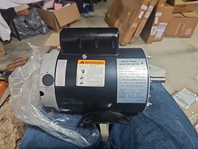 Motor de inducción monofásico modelo # 132720 serie # Dp120356sl24070058 Foto 1 de 4