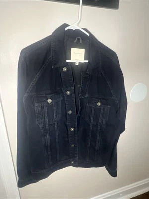 Chaqueta Current Elliott negra con botones ropa exterior informal Foto 1 de 3