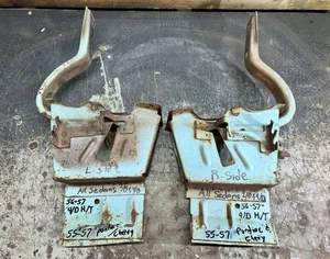 1955 - 1957 CHEVY & PONTIAC 4/D TRUNK HINGE ASSEMBLIES ( OEM USED SET ) A+ A+ - Picture 1 of 6