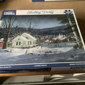 White Mountain 2022 Skating Party Fred Swan Puzzle With Bonus Poster. Sealed - Picture 1 of 5
