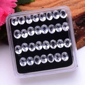 6x4 MM D Color Oval Cut Topaz Gemstones 7 Pcs Lot for Jewelry Making - Picture 1 of 9