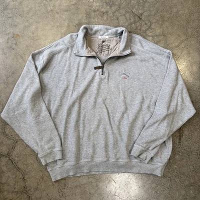 Tommy Bahama 男式 1/4 拉链长袖运动衫衬衫尺寸 2XL  — 第 1/4 张图片