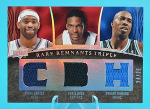 2007-08 UD Premier Vince Carter Bosh Howard Rare Remnants Triple Silver /25 - Picture 1 of 2
