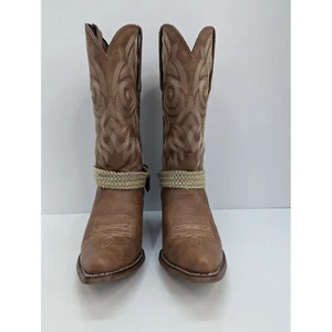 Durango DRD0122 Women's 12" Lstyl Tan Snip Toe 2 3/4 Inch Heel Boots Size 7 M - Picture 1 of 10