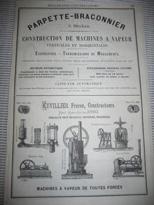 Pub 1878 - Parpette Braconnier Sedan / Cuvillier Arras - Foto 1 di 1