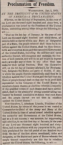 New York Journal of Commerce druckt und kritisiert die Emanzipationsproklamation - Bild 1 von 5