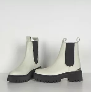 Maje Women's Leather Shoes Size 37 Leather Chelsea Boots MFACH00450 - Picture 1 of 11