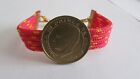 Bracelet, monté d'une monnaie de Monaco Rainier III. Idée cadeau. made in France