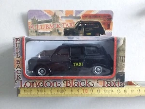 LONDON BLACK TAXI   DIE CAST METAL SHIV OF LONDON  CON SCATOLA ORIGINALE - Foto 1 di 4