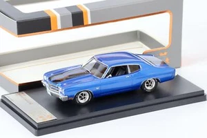 1:43 Premium X Chevrolet Chevelle SS Coupe 1970 blu metallizzato/nero - Foto 1 di 3
