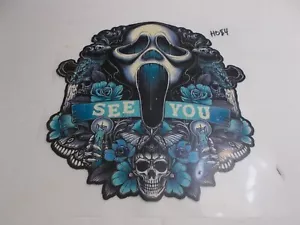 6 Different Ghostface Halloween Iron on Transfer for T-Shirts - Picture 1 of 12