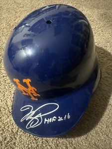 Signed Mike Piazza New York Mets Full Size batting helmet Fanatics Coa Sticker. - Picture 1 of 4