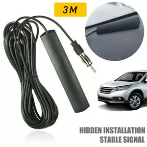 Hidden Antenna Stereo Radio AM FM for Stealth Car Truck Vehicle With 3M Calbe - Picture 1 of 8
