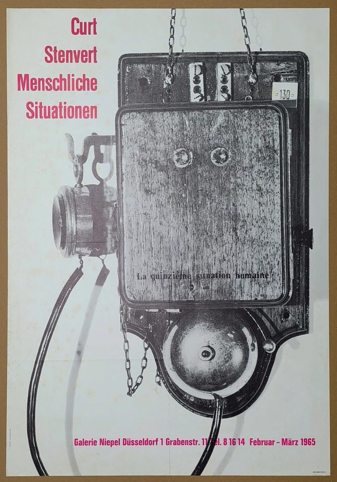 Curt Stenvert (1920-1992) Ausstellungsplakat Galerie Niepel Düsseldorf 1965 - Bild 1 von 1