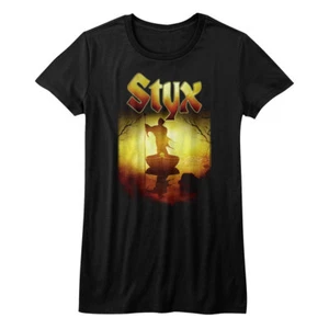 Styx Ferryman Silhouette Womans Fitted T Shirt Rock Music - Picture 1 of 3