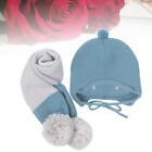 2pc Wintermütze für Babys, Schlafgesichtsmotiv, warme Babymütze