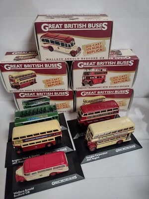 Grandes autobuses británicos x5 Bedford AEC transporte de Londres 1:76 Foto 1 de 4