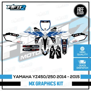 Mid Range YZF 250 450 graphics kit 2014 2015 2016 2017 Decals Stickers Yamaha - Picture 1 of 5