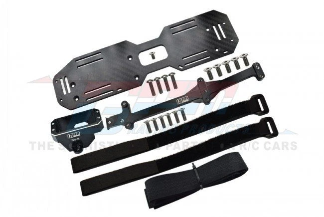 GPM GSLE0126A Traxxas Sledge Aluminium Servo Mount & Carbon Battery Compartment - Image 1 of 1