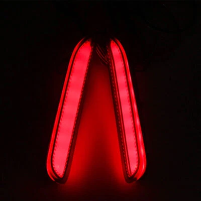 Luces de freno de parachoques trasero rojas con señal de giro secuencial para Infiniti Q50 QX Nissan Foto 1 de 4