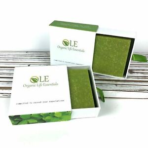 2 Pk Green Tea & Verbena Natural Hand Soap Scrub / OLE Organic Life Essentials