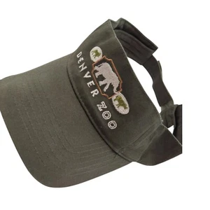 De colección DENVER ZOO Visera Sombrero CorreaBack Gorra Bordada Royal Headwear Caqui Verde - Imagen 1 de 8