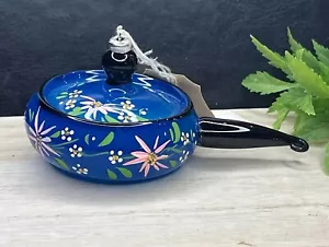 Sartén de vidrio soplado a mano de colección adorno de Navidad ~ Italia ¡RARO! - Imagen 1 de 12