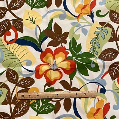 Tapicería de tela de algodón decoración floral contemporánea de 1,9 años Foto 1 de 4