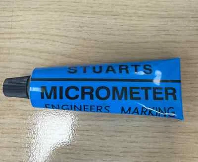 Box of 12 tubes Stuarts Blue Micrometer Engineers Marking Paste, 32G - Image 1 of 2