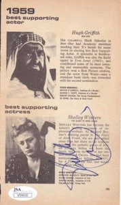 SHELLY WINTERS d. 2005 signiert Oscar Seite Schauspielerin/Poseidon Abenteuer JSA V59930 - Bild 1 von 1