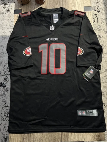 NEW Nike Jimmy Garoppolo On Field Players 49ers Mens 3XL Black Limited Jersey Cover