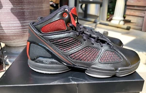 Adidas Adizero Derrick Rose 1.5 Restomod Retro Bulls Shoe Black Red 10.5 GY6488 - Picture 1 of 9