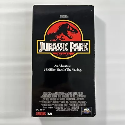 Jurassic Park VHS, 1997 Horror Suspense Cult Classic VHS Cassette Slip Cover - Image 1 of 4