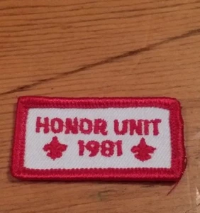 HONOR UNIT 1981 BOY SCOUT PATCH FREE SHIPPING - Picture 1 of 2